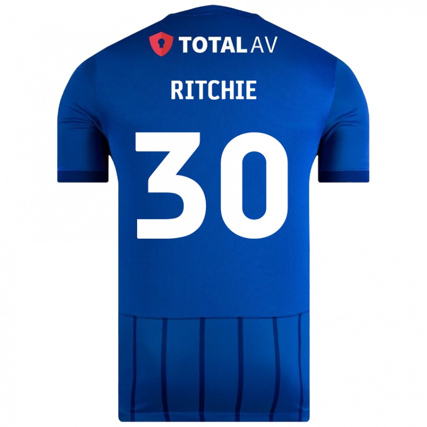 Niño Camiseta Matt Ritchie #30 Azul 1ª Equipación 2024/25 La Camisa Argentina