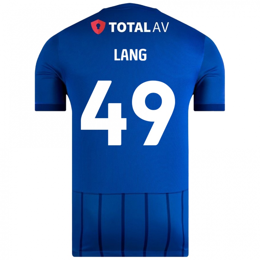 Niño Camiseta Callum Lang #49 Azul 1ª Equipación 2024/25 La Camisa Argentina