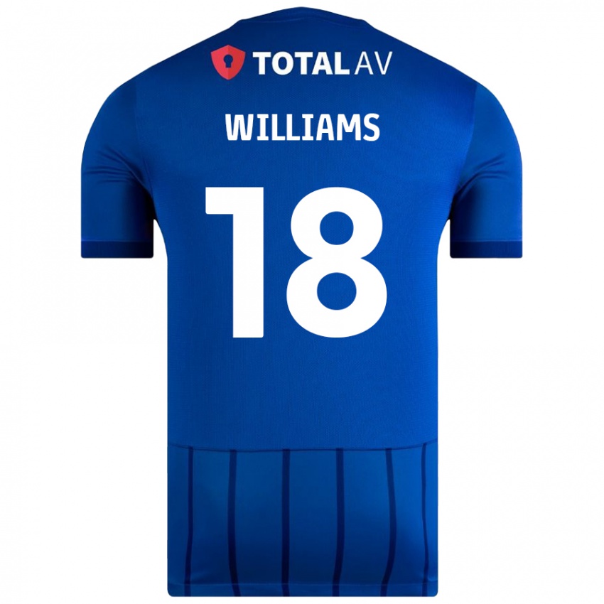 Niño Camiseta Scarlett Williams #18 Azul 1ª Equipación 2024/25 La Camisa Argentina