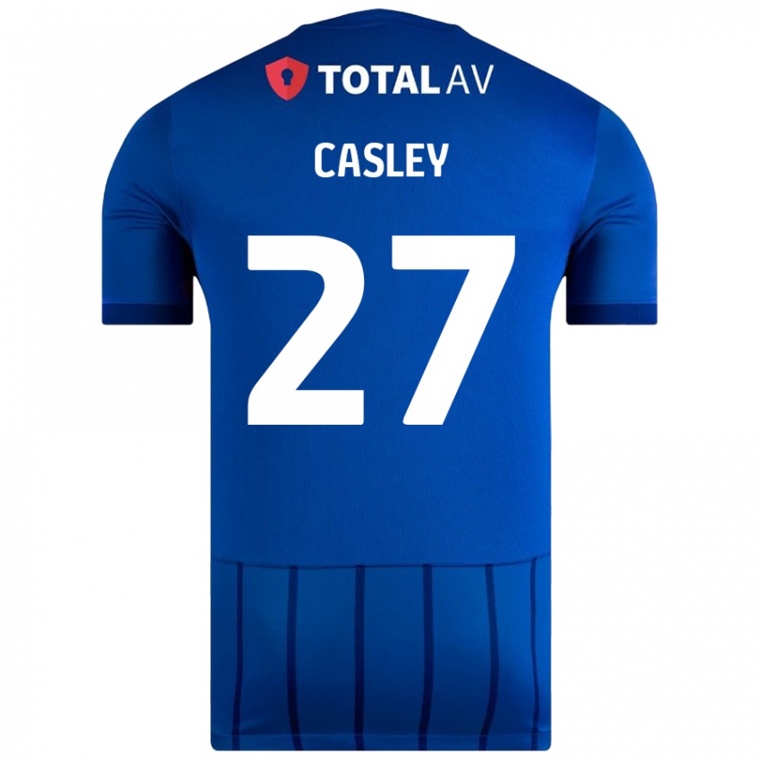 Niño Camiseta Riva Casley #27 Azul 1ª Equipación 2024/25 La Camisa Argentina