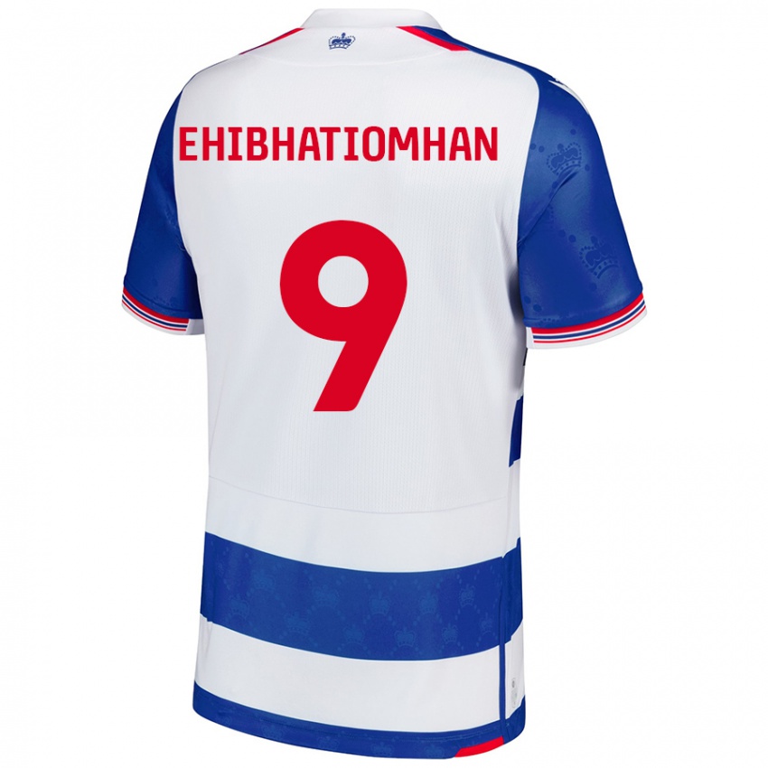 Niño Camiseta Kelvin Ehibhatiomhan #9 Azul Blanco 1ª Equipación 2024/25 La Camisa Argentina