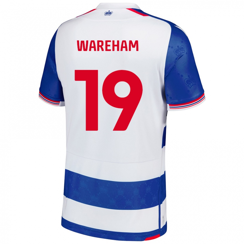 Niño Camiseta Jayden Wareham #19 Azul Blanco 1ª Equipación 2024/25 La Camisa Argentina