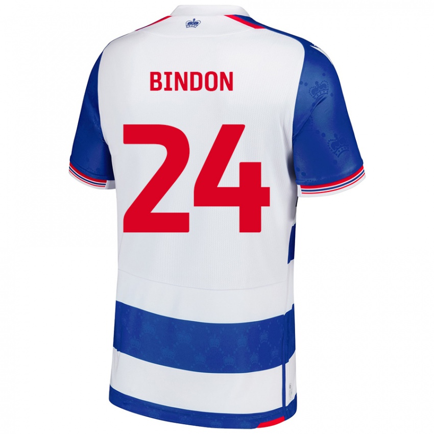 Niño Camiseta Tyler Bindon #24 Azul Blanco 1ª Equipación 2024/25 La Camisa Argentina