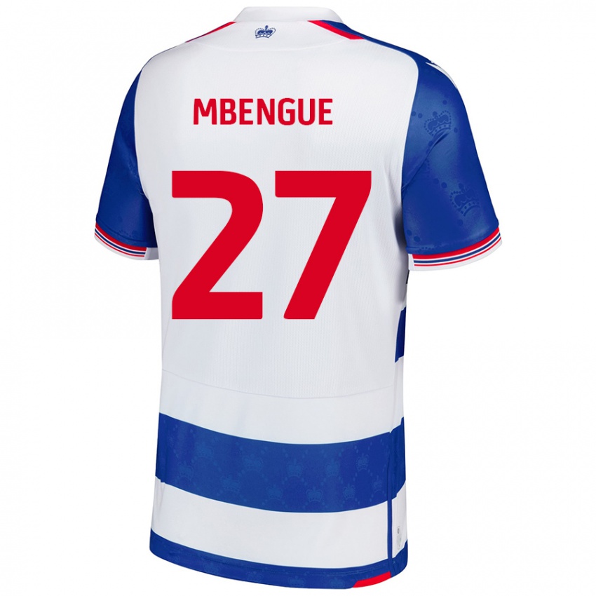 Niño Camiseta Amadou Salif Mbengue #27 Azul Blanco 1ª Equipación 2024/25 La Camisa Argentina