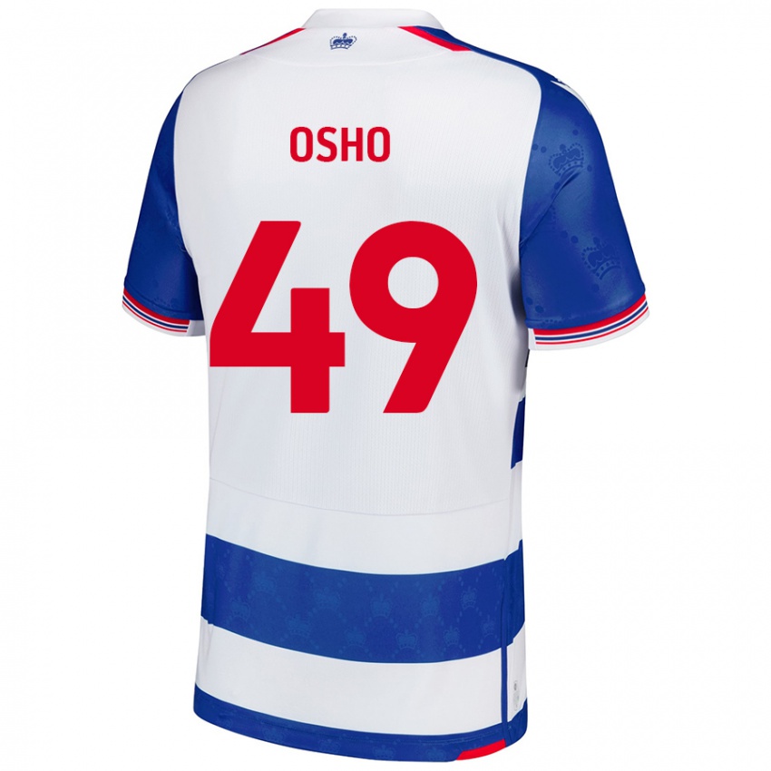 Niño Camiseta Emmanuel Osho #49 Azul Blanco 1ª Equipación 2024/25 La Camisa Argentina