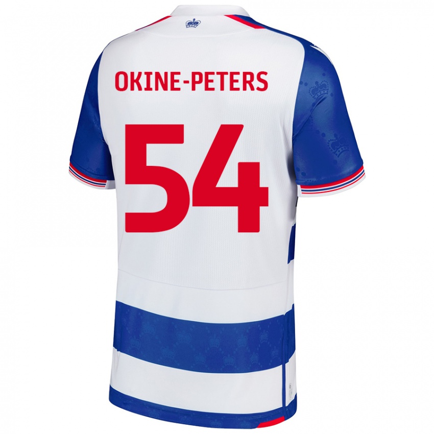 Niño Camiseta Jeremiah Okine-Peters #54 Azul Blanco 1ª Equipación 2024/25 La Camisa Argentina