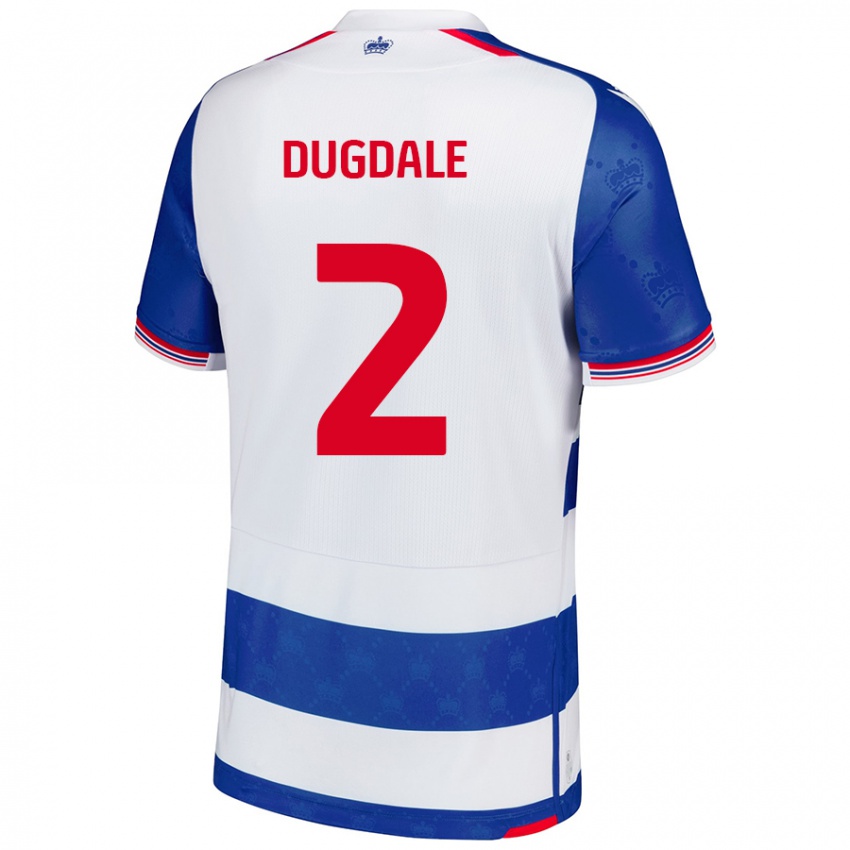 Niño Camiseta Rachel Dugdale #2 Azul Blanco 1ª Equipación 2024/25 La Camisa Argentina