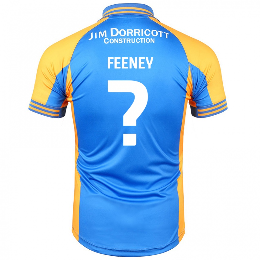 Niño Camiseta Josh Feeney #0 Azul Ámbar 1ª Equipación 2024/25 La Camisa Argentina