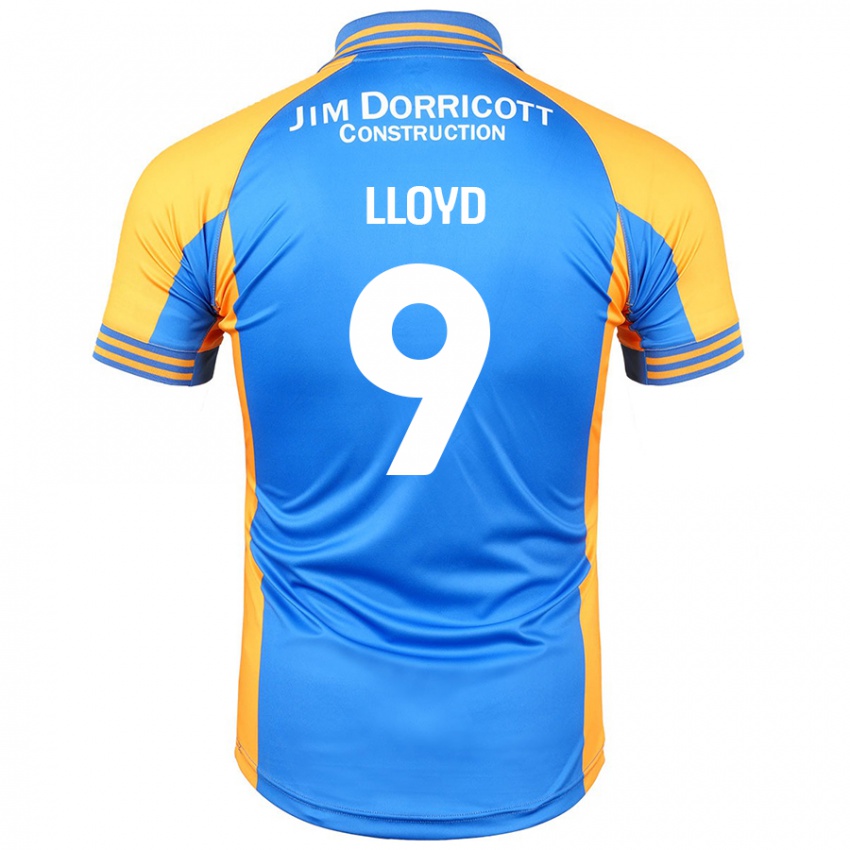 Niño Camiseta George Lloyd #9 Azul Ámbar 1ª Equipación 2024/25 La Camisa Argentina