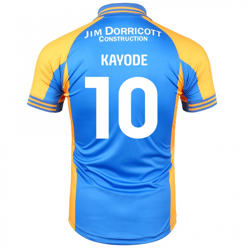 Niño Camiseta Joshua Kayode #10 Azul Ámbar 1ª Equipación 2024/25 La Camisa Argentina