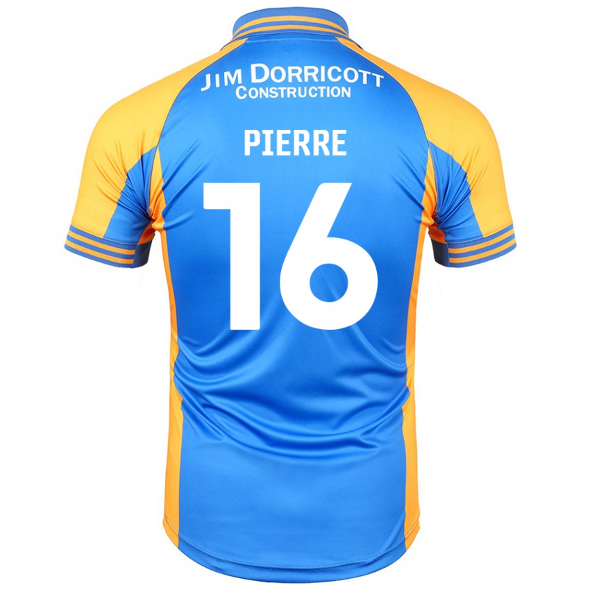 Niño Camiseta Aaron Pierre #16 Azul Ámbar 1ª Equipación 2024/25 La Camisa Argentina