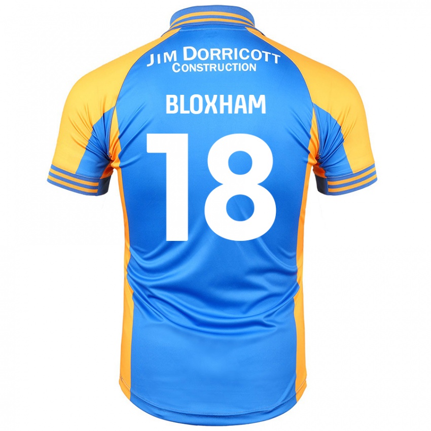 Niño Camiseta Tom Bloxham #18 Azul Ámbar 1ª Equipación 2024/25 La Camisa Argentina