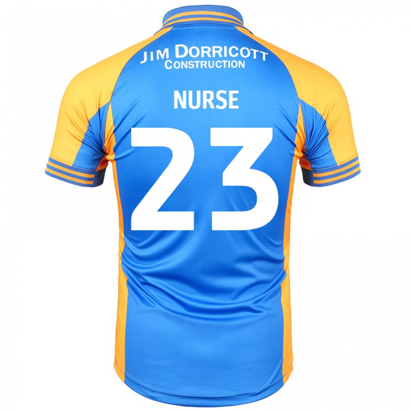 Niño Camiseta George Nurse #23 Azul Ámbar 1ª Equipación 2024/25 La Camisa Argentina