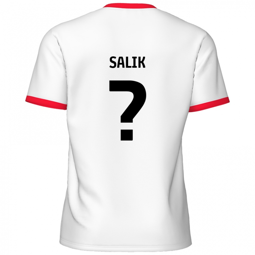 Niño Camiseta Tanil Salik #0 Blanco Rojo 1ª Equipación 2024/25 La Camisa Argentina