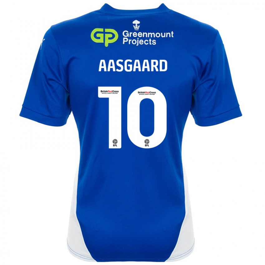 Niño Camiseta Thelo Aasgaard #10 Azul Blanco 1ª Equipación 2024/25 La Camisa Argentina