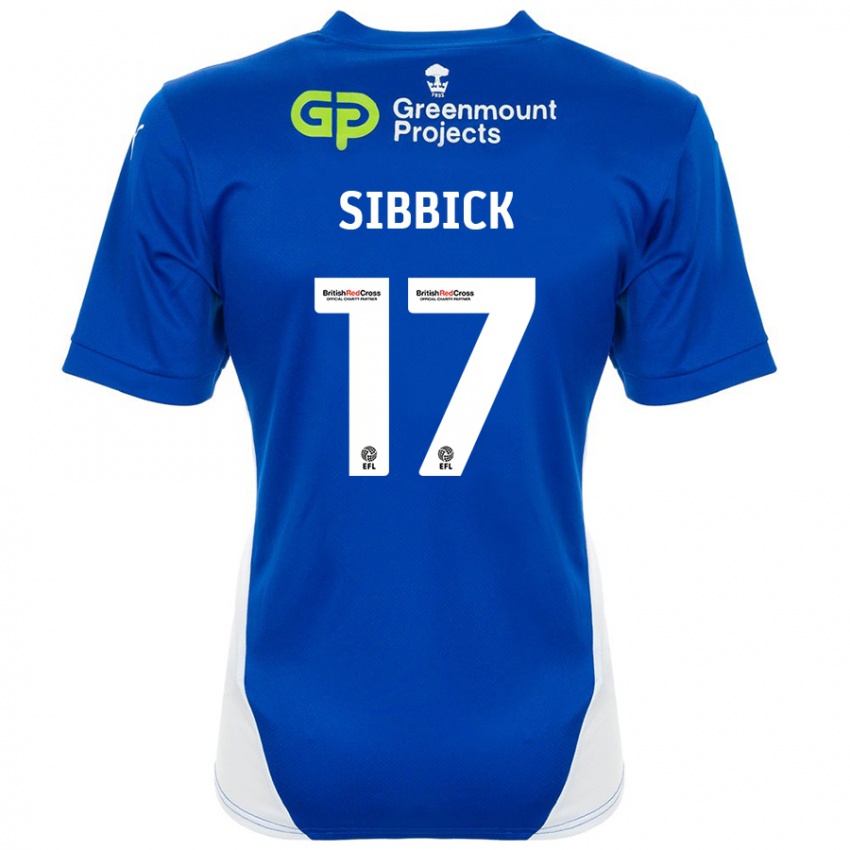 Niño Camiseta Toby Sibbick #17 Azul Blanco 1ª Equipación 2024/25 La Camisa Argentina