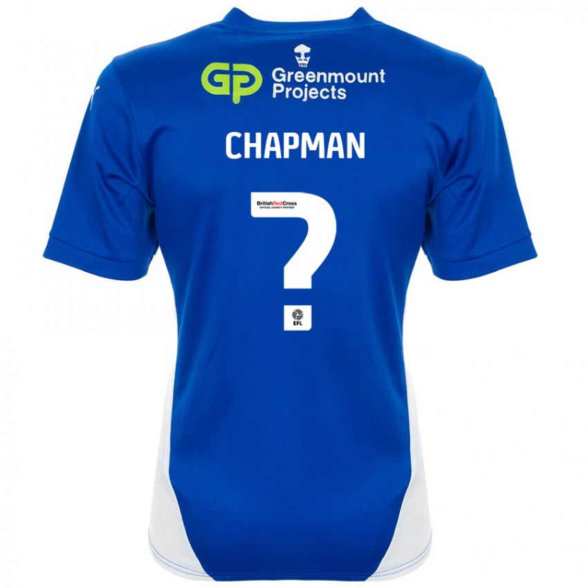 Niño Camiseta Llyton Chapman #0 Azul Blanco 1ª Equipación 2024/25 La Camisa Argentina