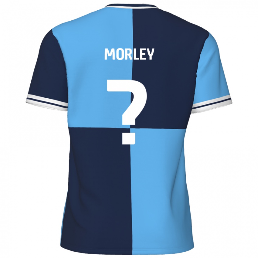 Niño Camiseta Aaron Morley #0 Azul Cielo Azul Oscuro 1ª Equipación 2024/25 La Camisa Argentina