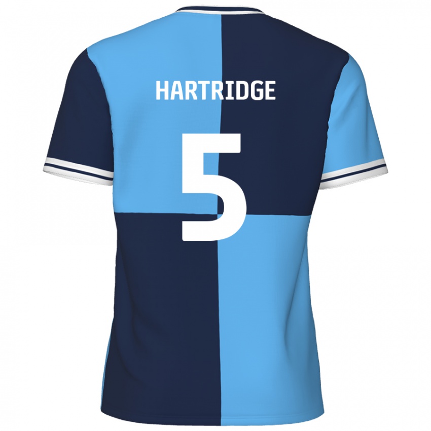 Niño Camiseta Alex Hartridge #5 Azul Cielo Azul Oscuro 1ª Equipación 2024/25 La Camisa Argentina