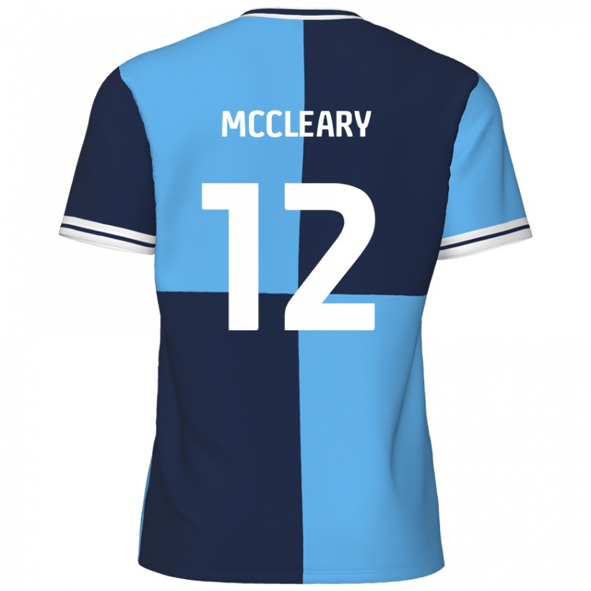 Niño Camiseta Garath Mccleary #12 Azul Cielo Azul Oscuro 1ª Equipación 2024/25 La Camisa Argentina