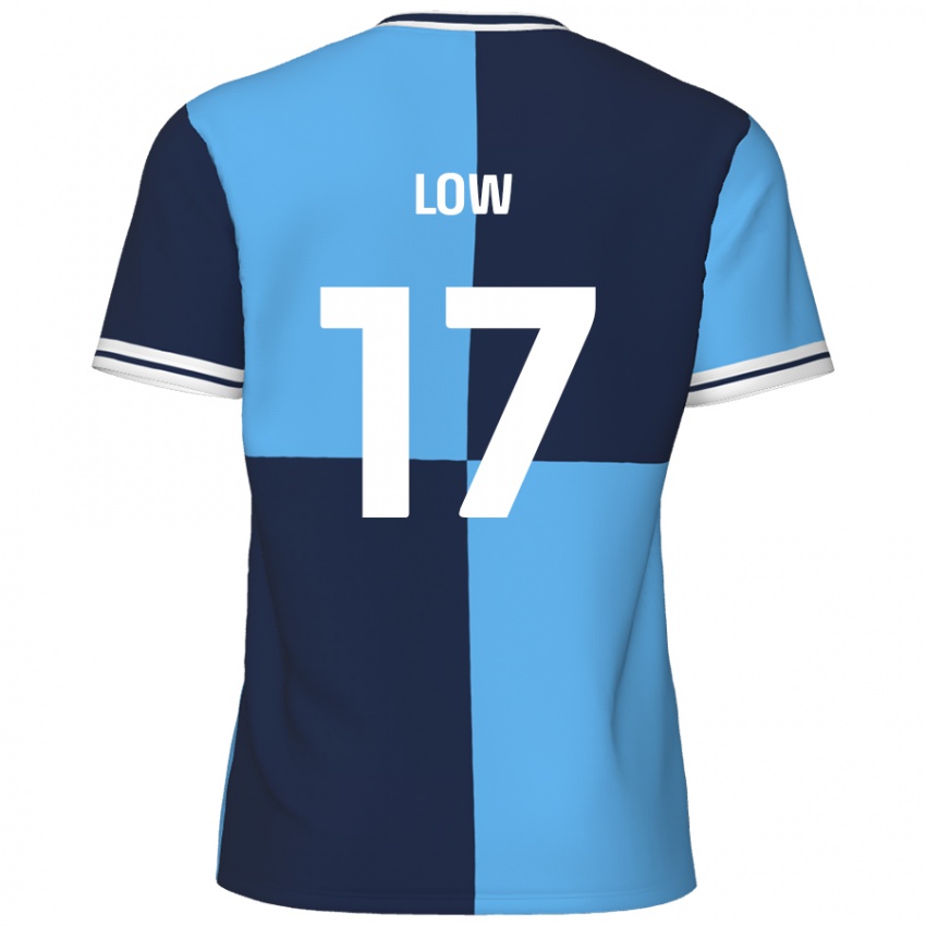 Niño Camiseta Joe Low #17 Azul Cielo Azul Oscuro 1ª Equipación 2024/25 La Camisa Argentina