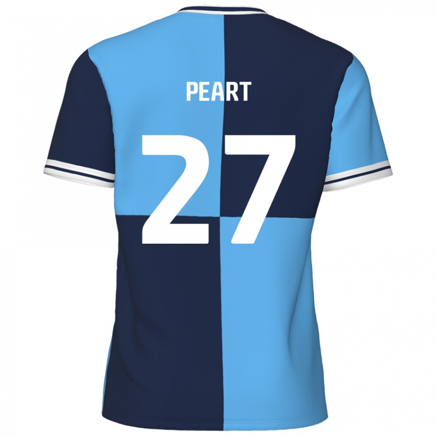 Niño Camiseta Brody Peart #27 Azul Cielo Azul Oscuro 1ª Equipación 2024/25 La Camisa Argentina