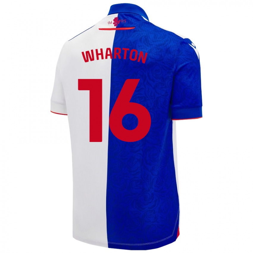 Niño Camiseta Scott Wharton #16 Azul Cielo Blanco 1ª Equipación 2024/25 La Camisa Argentina