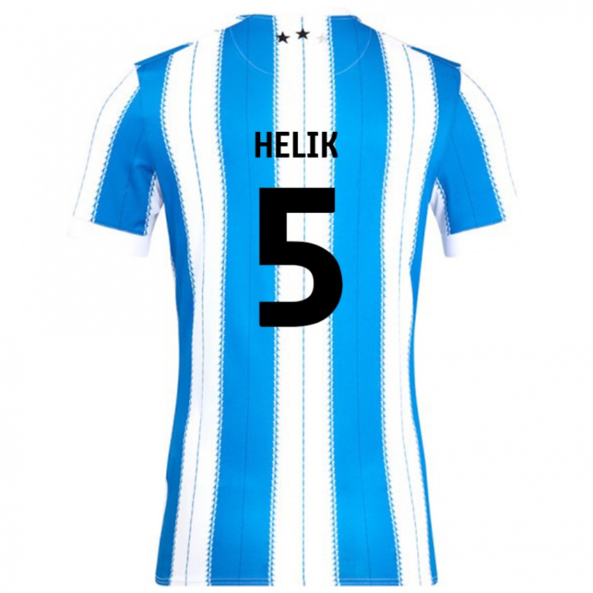 Niño Camiseta Michal Helik #5 Azul Blanco 1ª Equipación 2024/25 La Camisa Argentina