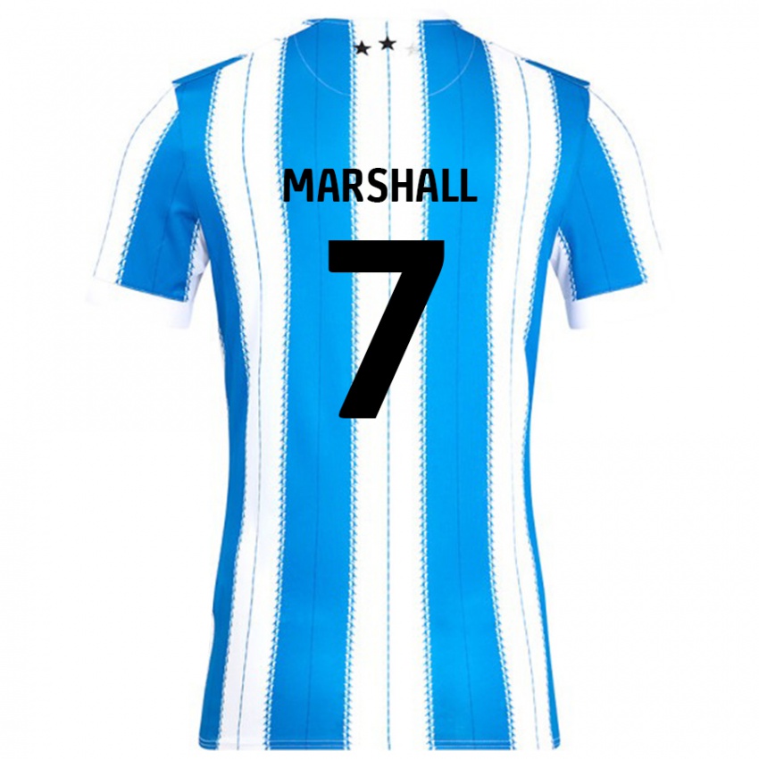 Niño Camiseta Callum Marshall #7 Azul Blanco 1ª Equipación 2024/25 La Camisa Argentina