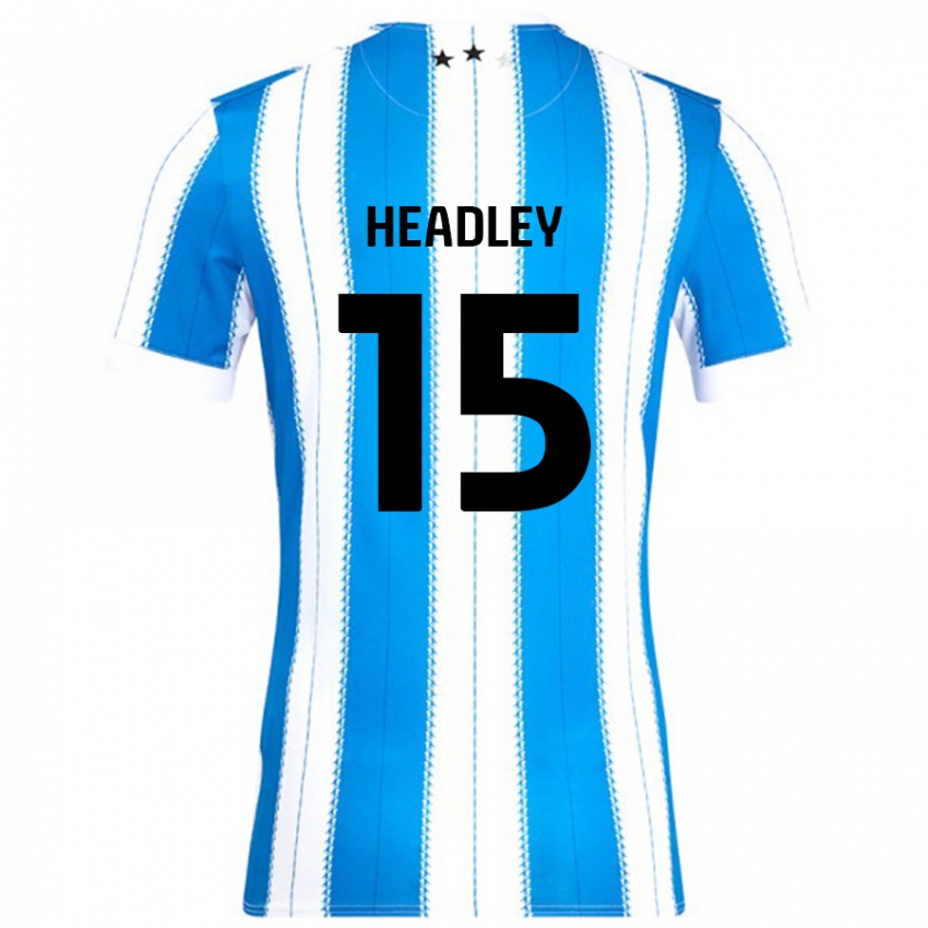 Niño Camiseta Jaheim Headley #15 Azul Blanco 1ª Equipación 2024/25 La Camisa Argentina