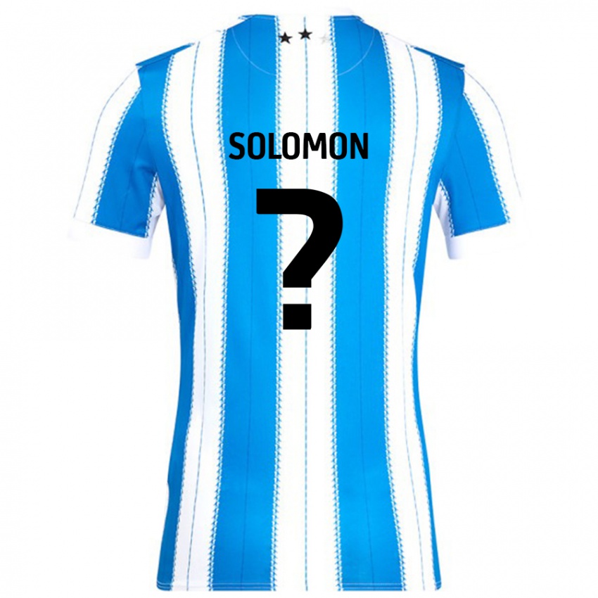 Niño Camiseta Eko Solomon #0 Azul Blanco 1ª Equipación 2024/25 La Camisa Argentina