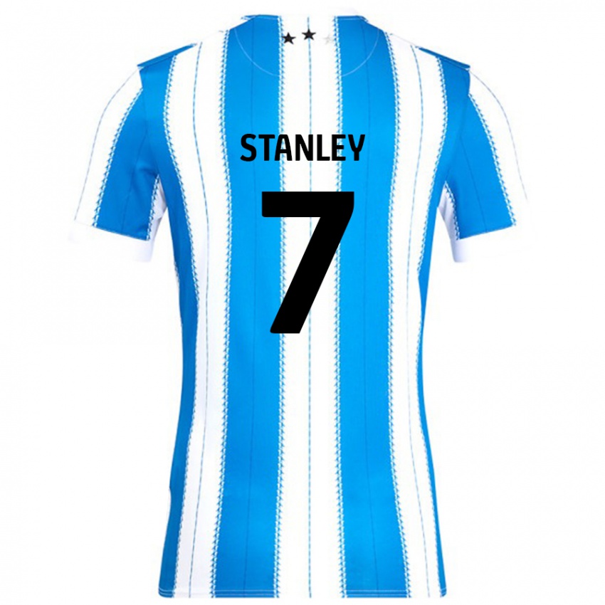 Niño Camiseta Katie Stanley #7 Azul Blanco 1ª Equipación 2024/25 La Camisa Argentina