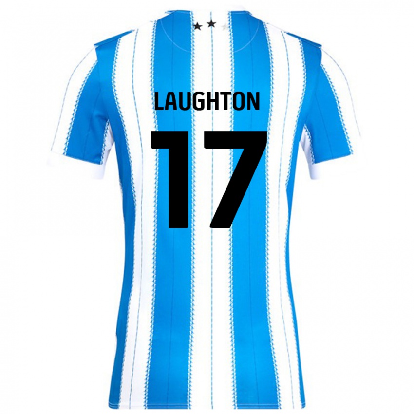 Niño Camiseta Zoe Laughton #17 Azul Blanco 1ª Equipación 2024/25 La Camisa Argentina