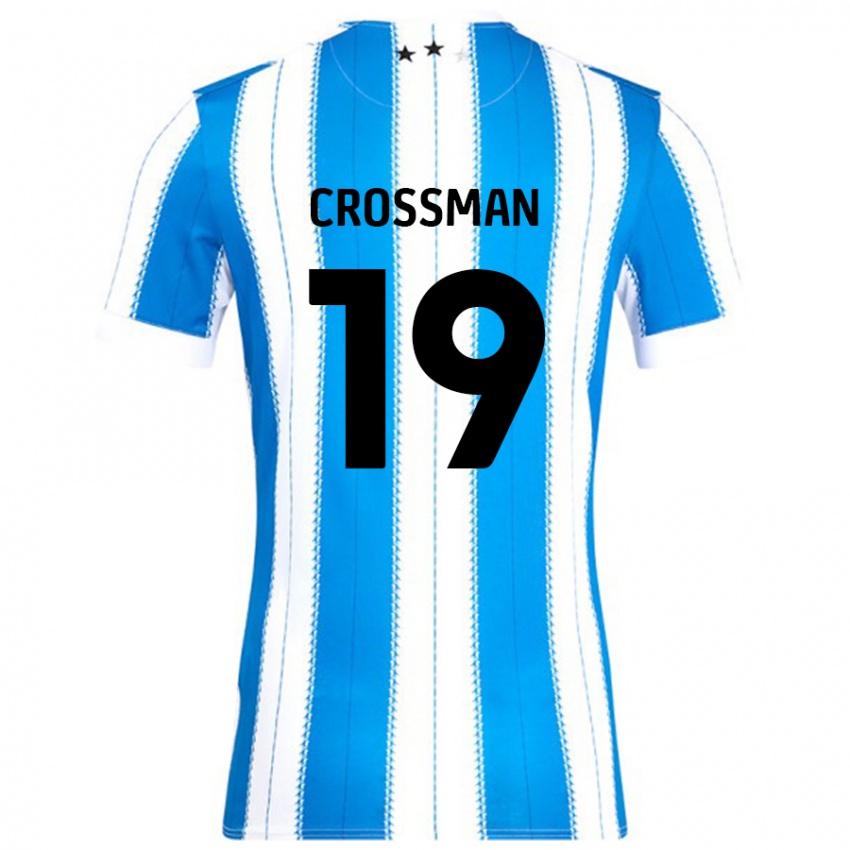 Niño Camiseta Paige Crossman #19 Azul Blanco 1ª Equipación 2024/25 La Camisa Argentina