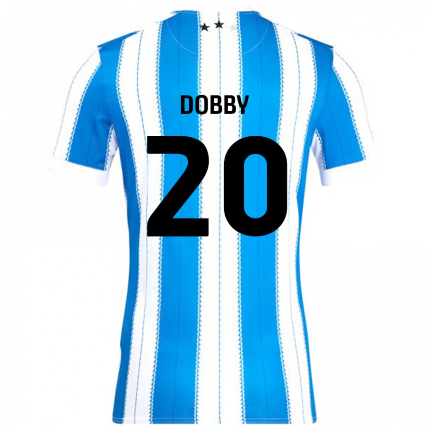 Niño Camiseta Sarah Dobby #20 Azul Blanco 1ª Equipación 2024/25 La Camisa Argentina