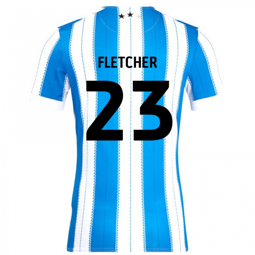 Niño Camiseta Serena Fletcher #23 Azul Blanco 1ª Equipación 2024/25 La Camisa Argentina