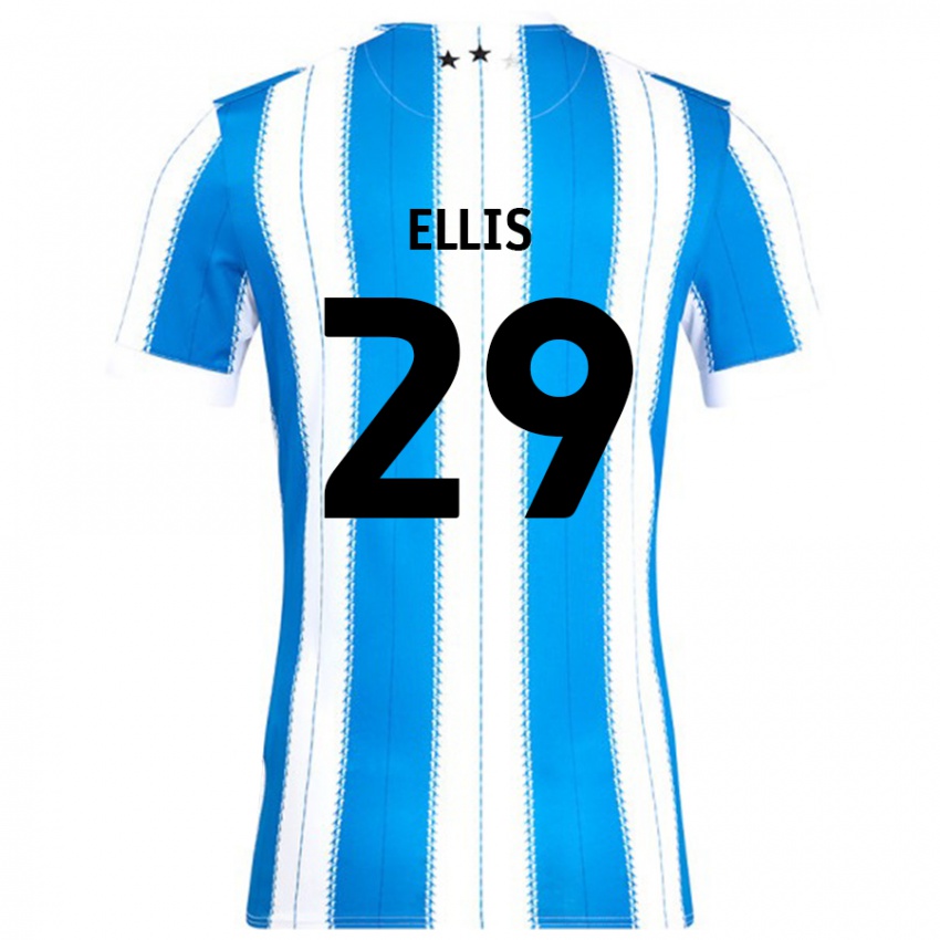 Niño Camiseta Molly Ellis #29 Azul Blanco 1ª Equipación 2024/25 La Camisa Argentina