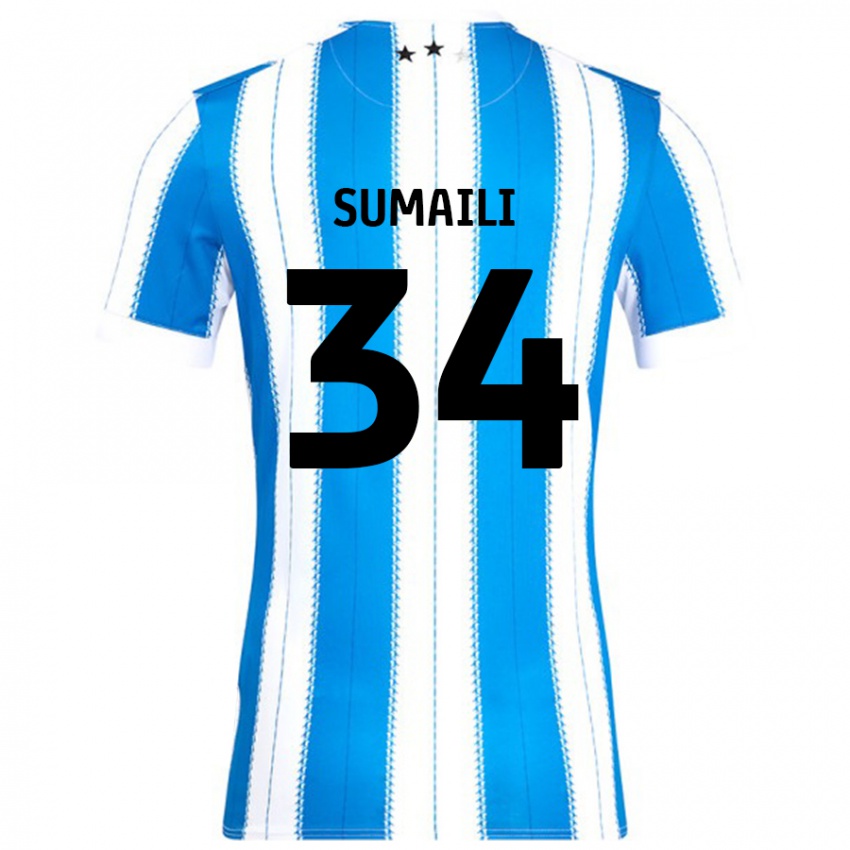 Niño Camiseta Falone Sumaili #34 Azul Blanco 1ª Equipación 2024/25 La Camisa Argentina