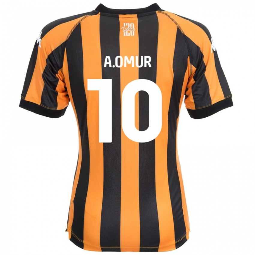 Niño Camiseta Abdülkadir Ömür #10 Negro Ámbar 1ª Equipación 2024/25 La Camisa Argentina