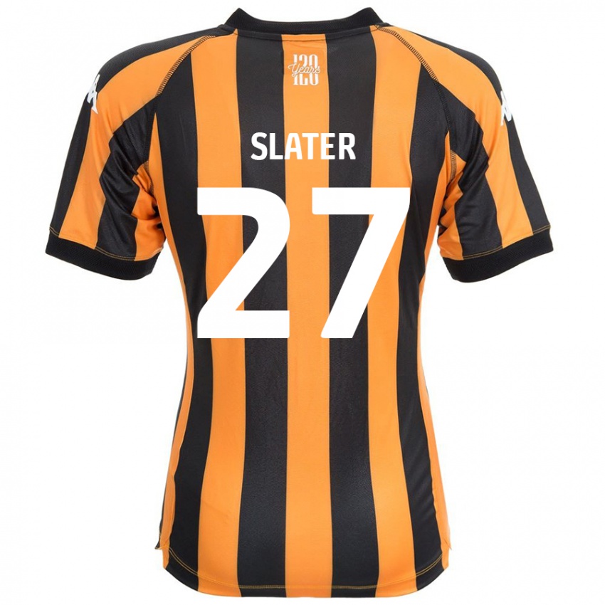 Niño Camiseta Regan Slater #27 Negro Ámbar 1ª Equipación 2024/25 La Camisa Argentina