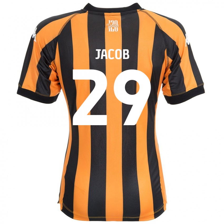 Niño Camiseta Matty Jacob #29 Negro Ámbar 1ª Equipación 2024/25 La Camisa Argentina