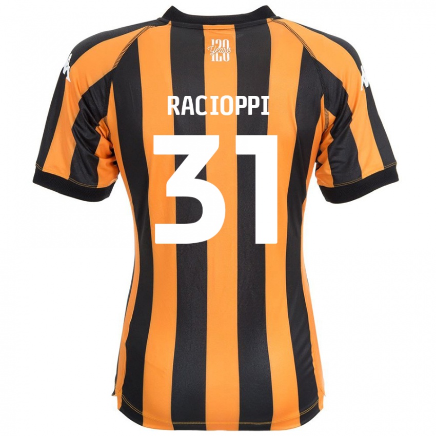 Niño Camiseta Anthony Racioppi #31 Negro Ámbar 1ª Equipación 2024/25 La Camisa Argentina