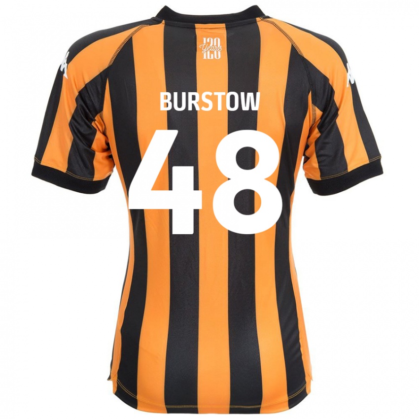 Niño Camiseta Mason Burstow #48 Negro Ámbar 1ª Equipación 2024/25 La Camisa Argentina