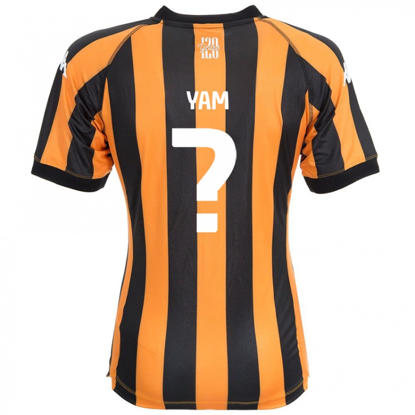 Niño Camiseta Callum Yam #0 Negro Ámbar 1ª Equipación 2024/25 La Camisa Argentina