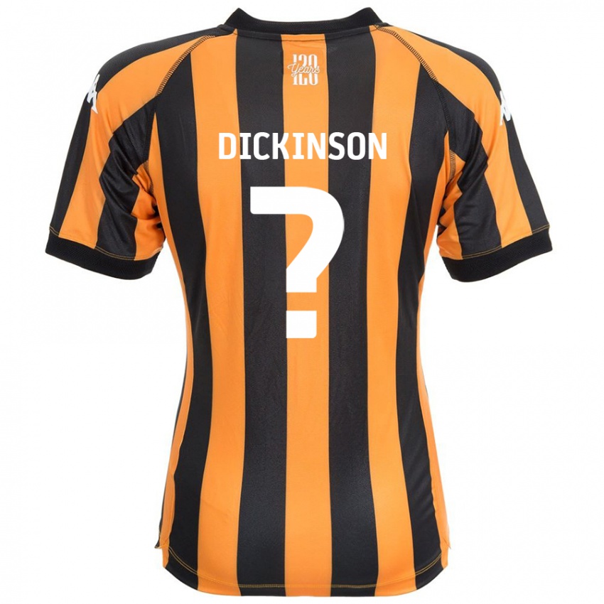 Niño Camiseta George Dickinson #0 Negro Ámbar 1ª Equipación 2024/25 La Camisa Argentina