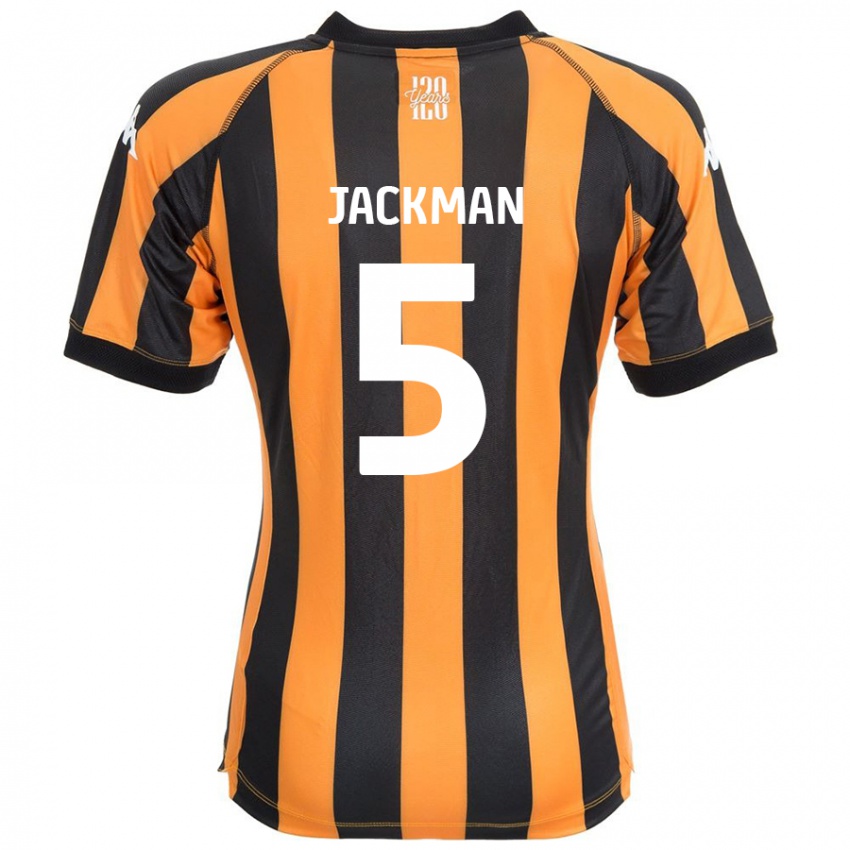 Niño Camiseta Ellice Jackman #5 Negro Ámbar 1ª Equipación 2024/25 La Camisa Argentina