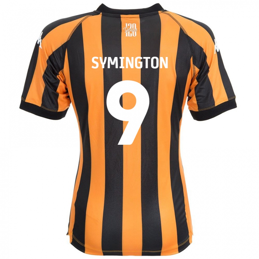 Niño Camiseta Jo Symington #9 Negro Ámbar 1ª Equipación 2024/25 La Camisa Argentina