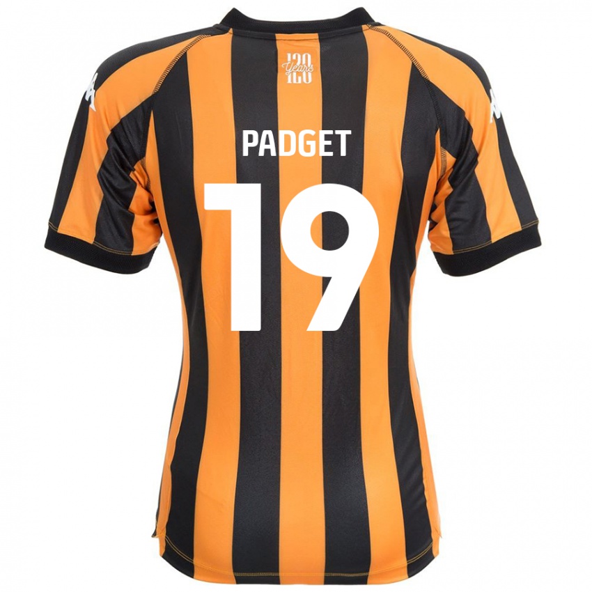 Niño Camiseta Bethany Padget #19 Negro Ámbar 1ª Equipación 2024/25 La Camisa Argentina