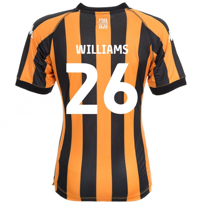 Niño Camiseta Annabel Williams #26 Negro Ámbar 1ª Equipación 2024/25 La Camisa Argentina