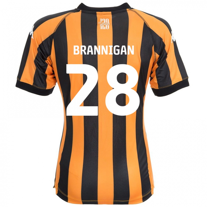 Niño Camiseta Aoife Brannigan #28 Negro Ámbar 1ª Equipación 2024/25 La Camisa Argentina